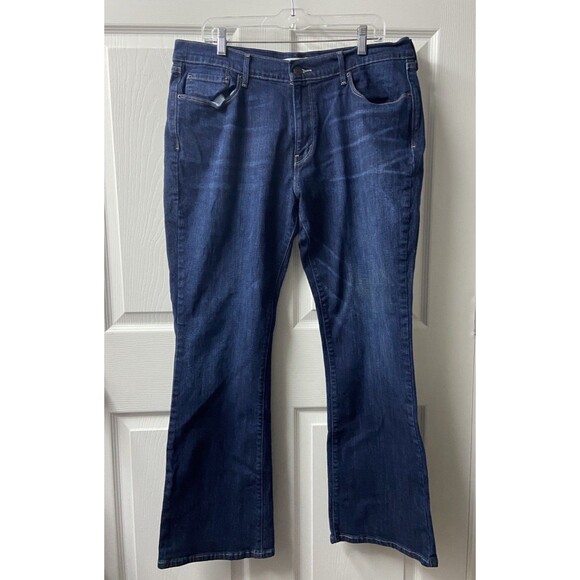 Levi's 515 Bootcut Jeans Dark Wash Stretch Women's Size 16 - Picture 1 of 9